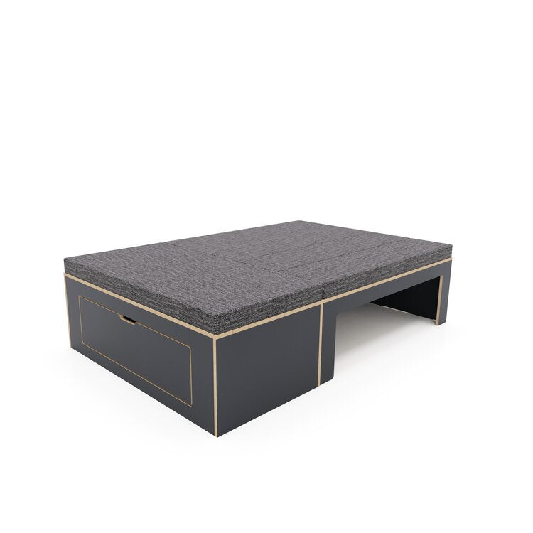 Low Height Laminated L Shaped Universal Bed